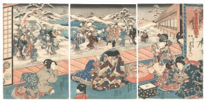 豊国三代「雪月花之内　ゆき」