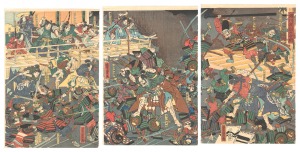Yoshitora / The Great Battle of the Night Attack at Horikawa [堀川夜討大合戦]
