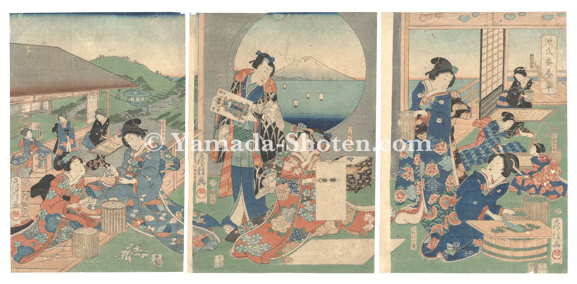 Fusatane “Silkworm Cultivation for Genji”