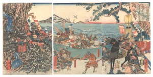 芳員「石橋山の戦い（仮題）」