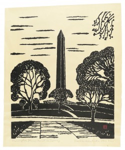 Washington Monument in Spring