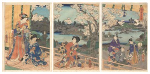 Toyokuni III / Snow, Moon and Flowers [任好雪月花ノ内]