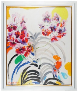 Takama Soshichi / Orchid and Bird