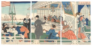 貞秀「横浜異人商館之図」