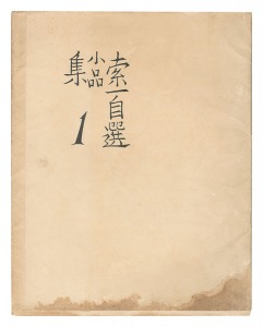 Collection of Small Pieces Selected by the Artist / First Series