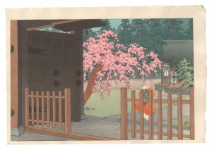 静光「春の山門」