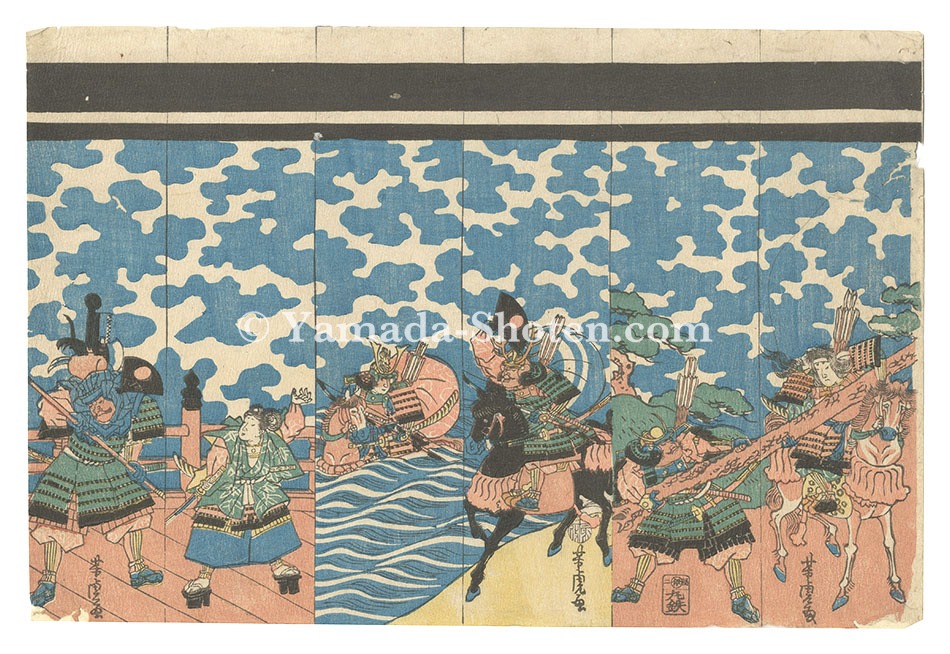 芳虎「武者幟絵」