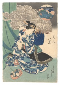Eight Views of Beauties / Evening Bell at the Eko-in
