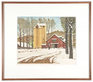 Pasture with Lingering Snow