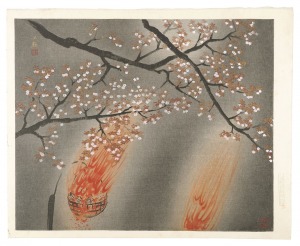 横山大観「夜桜」