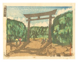 New One Hundred Views of Tokyo / Meiji Shrine